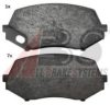MITSUBISHI MK528945 Brake Pad Set, disc brake